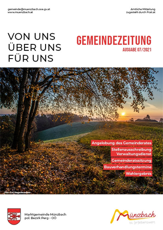 Gemeindezeitung Münzbach 07/2021
